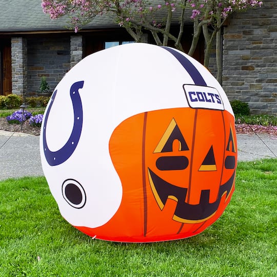 broncos football helmet pumpkin Boise State Throwback Mini Speed Get ready for fall Sporticulture 4ft. Inflatable NFL Team